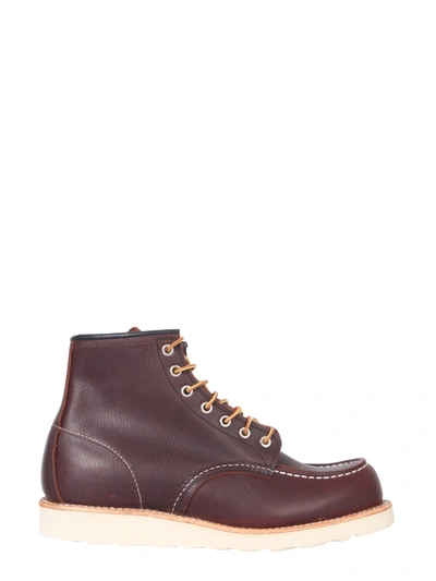 Shop Red Wing Moc Toe Lace-up Boots In Brown