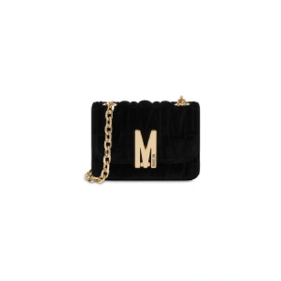 Shop Moschino Quilted M Bag With Shoulder Strap In Red