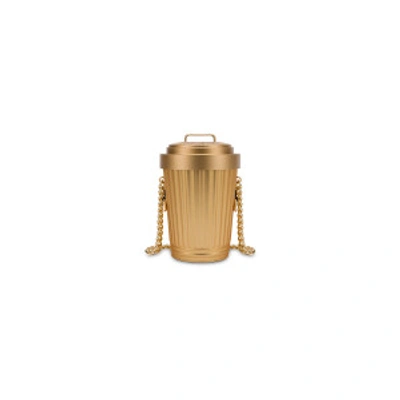 Moschino Gold Trash Can Shoulder Bag ModeSens