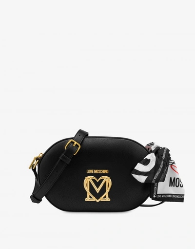 Love Moschino Camera Bag With Foulard In Black | ModeSens