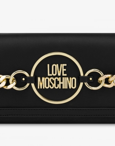 Shop Love Moschino Ring Clutch In Black