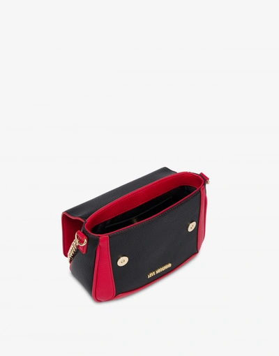 Shop Love Moschino Cut-out Heart Shoulder Bag In Red