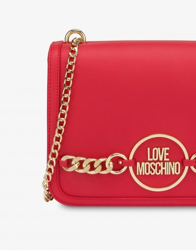 Shop Love Moschino Ring Shoulder Bag In Black