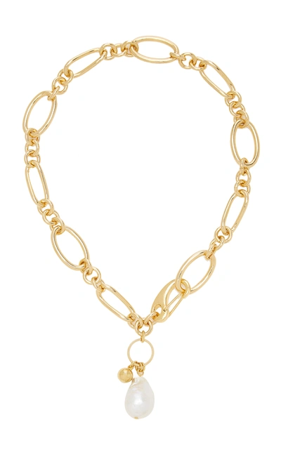 Shop Mounser Waxing Necklace In Gold