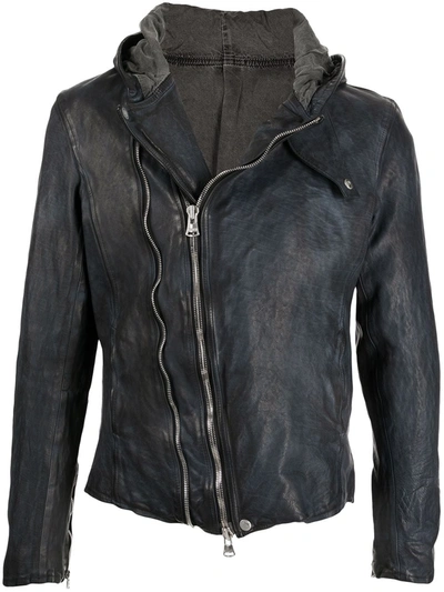 Shop Yohji Yamamoto Off-centre Zip Jacket In Black