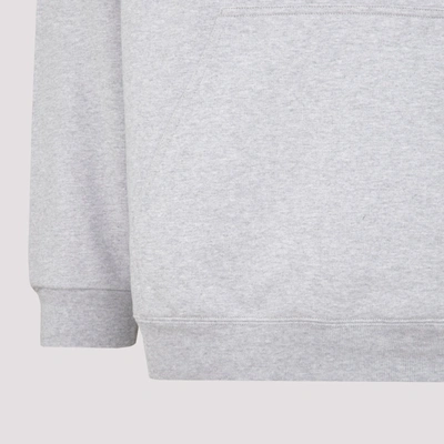 Shop Balenciaga Medium Fit Hoodie Sweatshirt In Grey