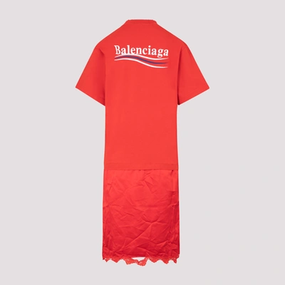 Shop Balenciaga Slip Dress T-shirt In Red