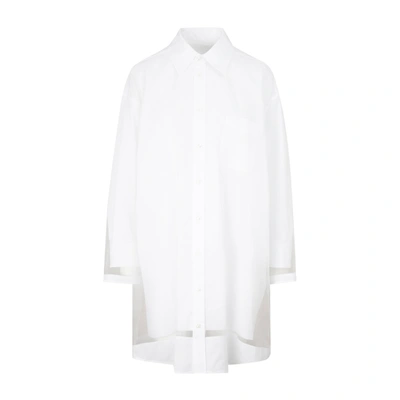 Shop Maison Margiela Cotton Dress In White