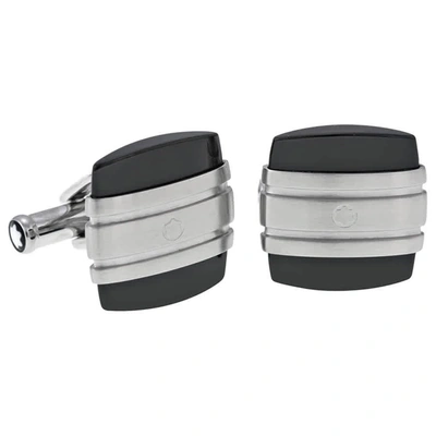 Shop Montblanc Classic Mens Jewelry & Cufflinks 106624 In Black