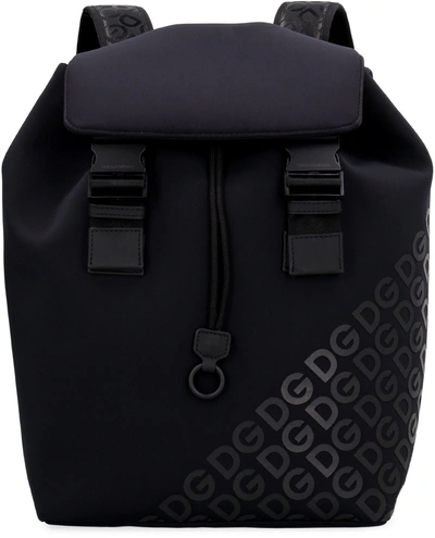 Shop Dolce & Gabbana Millennials Logo Backpack In Black