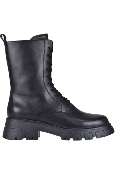 Shop Ash Liam Leather Combat Boots In Black