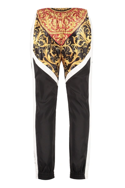 Shop Versace Baroque Panelled Track Pants In Multi