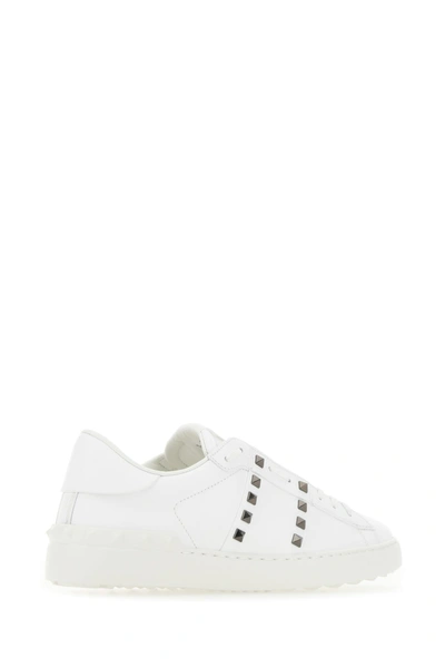 Valentino Garavani Men's Shoes Leather Trainers Sneakers Rockstud Untitled  In White | ModeSens