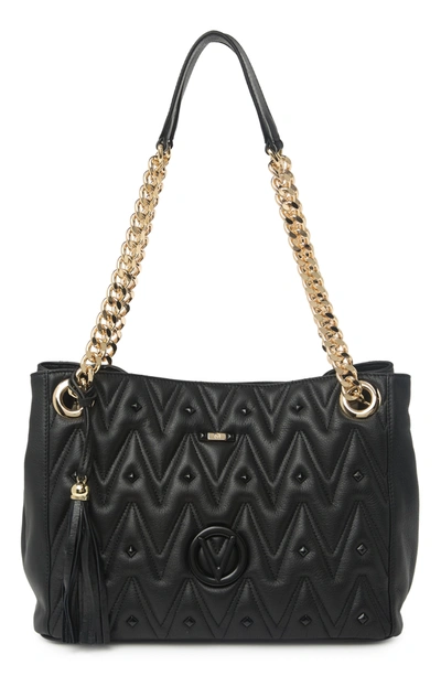 Valentino by mario valentino online patent black tote bag