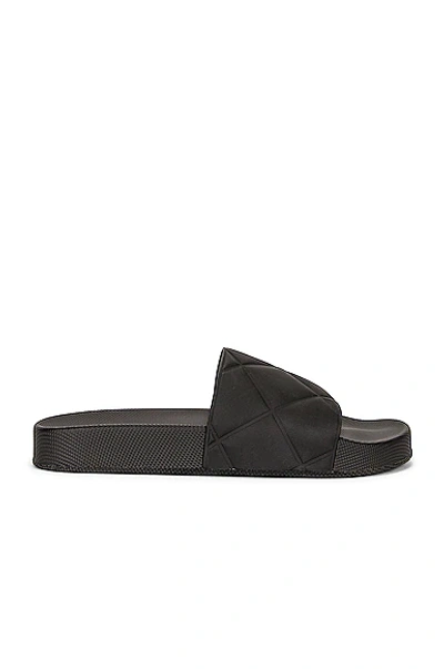 Shop Bottega Veneta Rubber Slides In Black