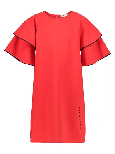 Shop Givenchy Kids Dress For Girls In Red