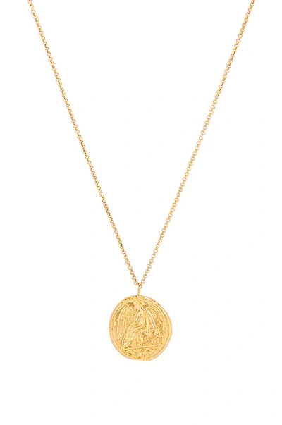 Shop Pamela Card Winged Victory Necklace In Gold