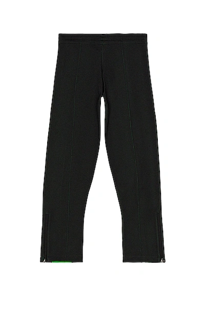 Shop Bottega Veneta Lightweight Technical Double Pants In Black Parakeet