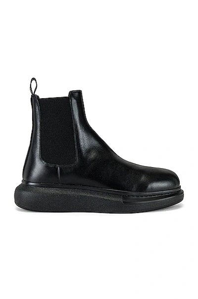 Shop Alexander Mcqueen Chelsea In Black