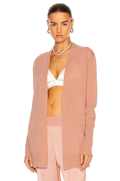 Rta Serge Cashmere Cardigan In Dusty Coral | ModeSens