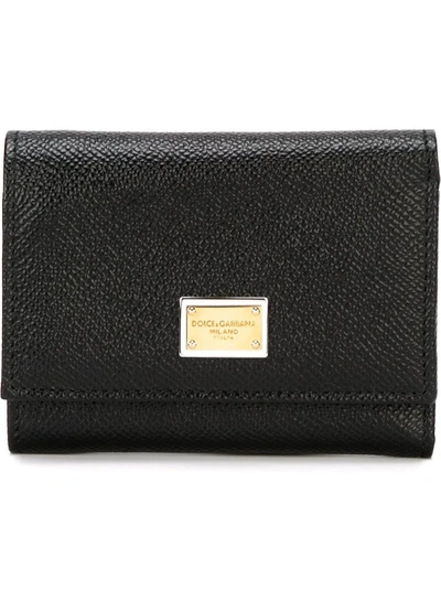 Shop Dolce & Gabbana Leather 'dauphine' Wallet In Black