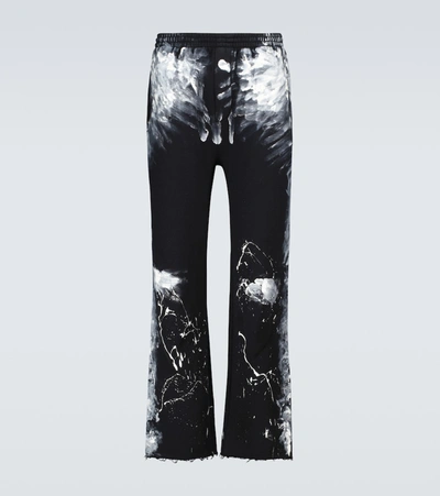 Shop Balenciaga Painter Jersey Sweatpants In Black