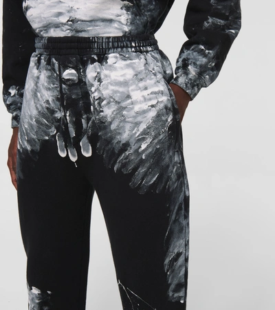 Shop Balenciaga Painter Jersey Sweatpants In Black