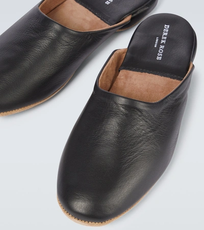 Shop Derek Rose Morgan Open-back Slippers In Black