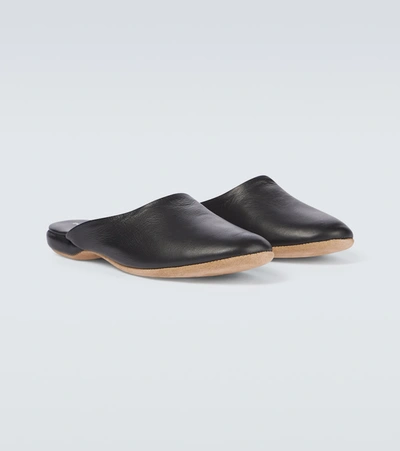 Shop Derek Rose Morgan Open-back Slippers In Black