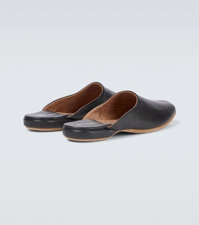 Shop Derek Rose Morgan Open-back Slippers In Black