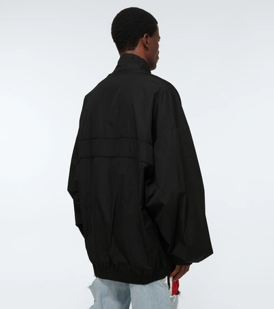 Shop Balenciaga Bb Tracksuit Jacket In Noir