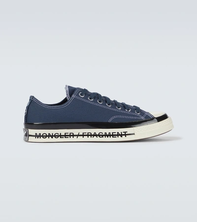 Shop Moncler Genius 7 Moncler Frgmt Hiroshi Fujiwara X Chuck Taylor 70 Sneakers In Blue
