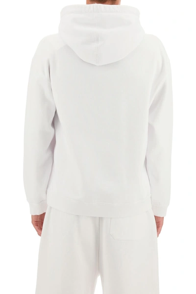 Shop Valentino Jersey Sweatshirt With Vltn Logo In White