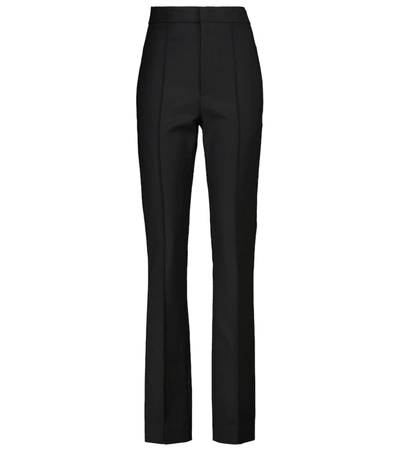 Shop Isabel Marant Palirok High-rise Slim Pants In Black