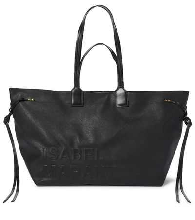Shop Isabel Marant Wydra Faux Leather Tote In Black