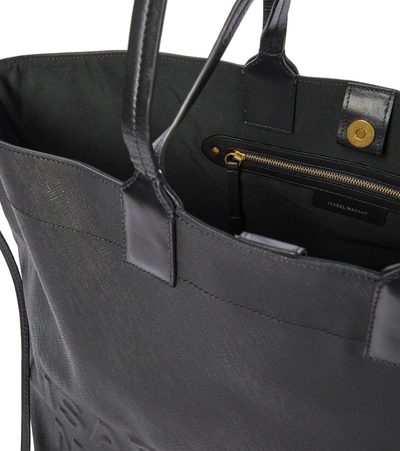Shop Isabel Marant Wydra Faux Leather Tote In Black