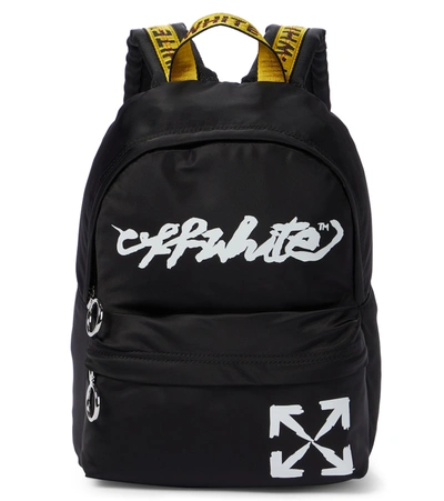 Shop Off-white Logo Backpack In Black