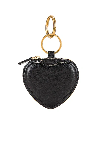 Shop Balenciaga Cash Heart Zip Case In Black & White