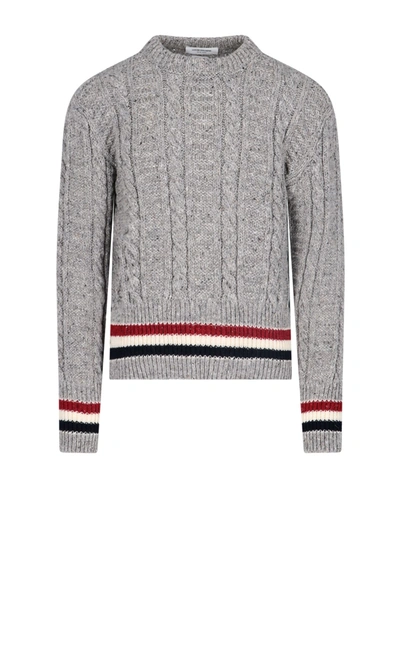 Shop Thom Browne Sweater In Grey