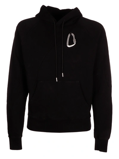 Shop Heliot Emil Hoodie With Carabiner In Blk01