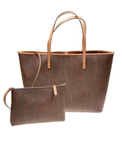 Shop Etro Medium Paisley Shopping Bag In Fantasia