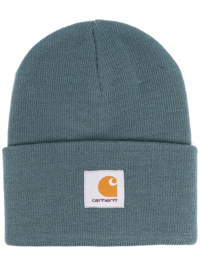 Shop Carhartt Watch Hat Logo-patch Beanie In 绿色