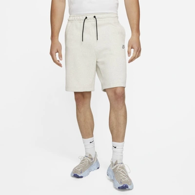 Shop Nike Sportswear Tech Fleece Men's Shorts In White,heather
