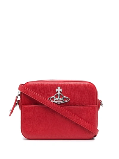 Shop Vivienne Westwood Artificial Leather Crossbody Bag In Rot