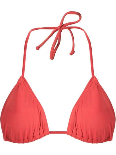 Amir Slama Triangle Bikini Top In Rot