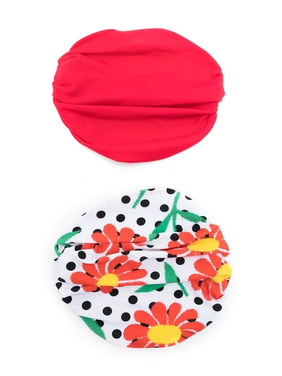 Shop Amir Slama 2-pack Headbands In Rot