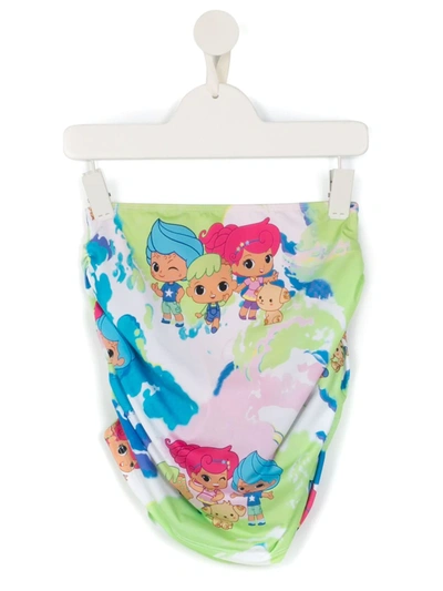 Shop Amir Slama Printed  + Chocolix Skirt In Multicolour