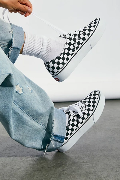 Vans Authentic Platform 2.0 Women's In Checkerboard / True White | ModeSens