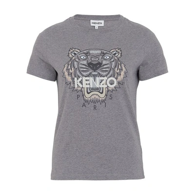 Shop Kenzo Classic Tiger Classic T-shirt In Dove Grey