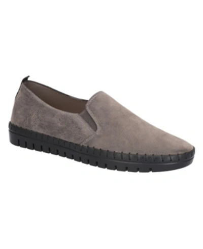 Shop Easy Street Women's Fresh Slip On Sneakers In Gray Matte